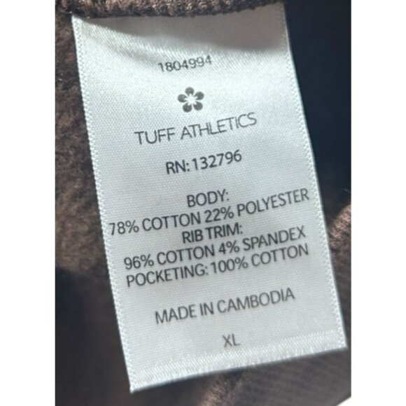 Tuff Athletics Crewneck Sweatshirt‎ Women XL Brown Cotton/Polyester Blend Unisex - Picture 8 of 10